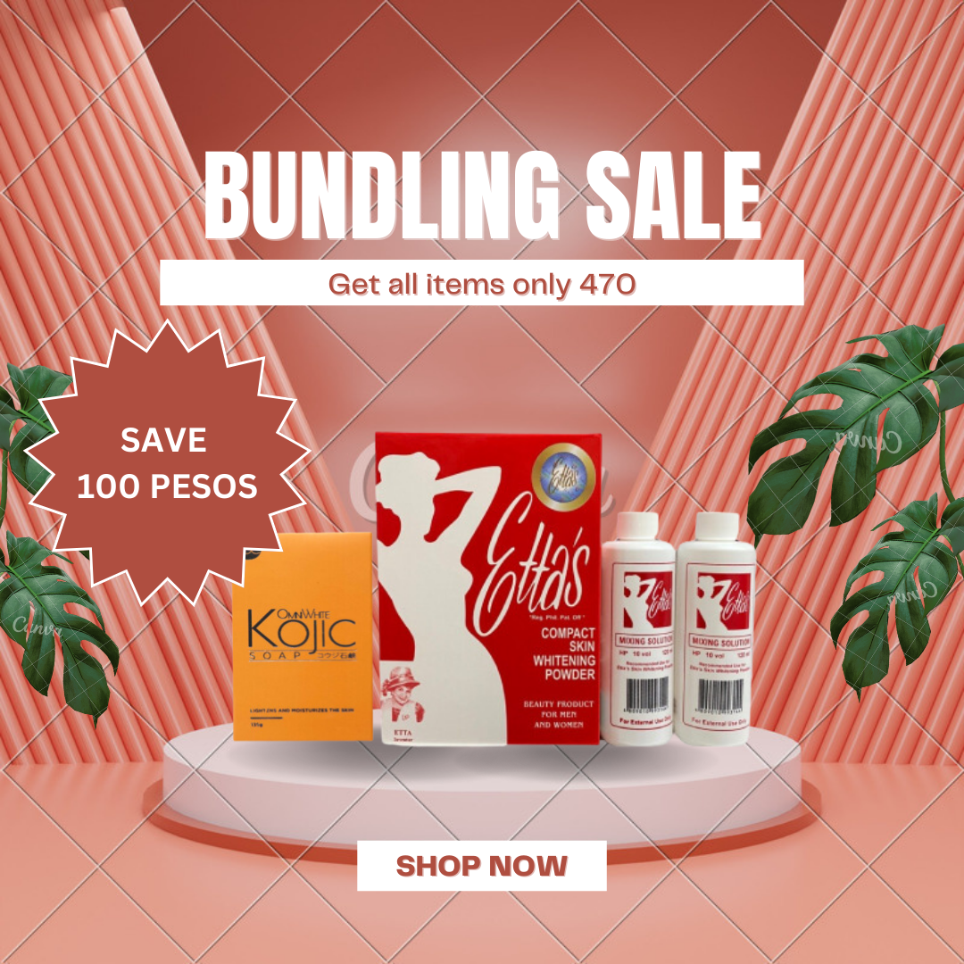 Etta's bleaching powder with Kojic Perfect Whitening Set. (FREE SHIPPING)
